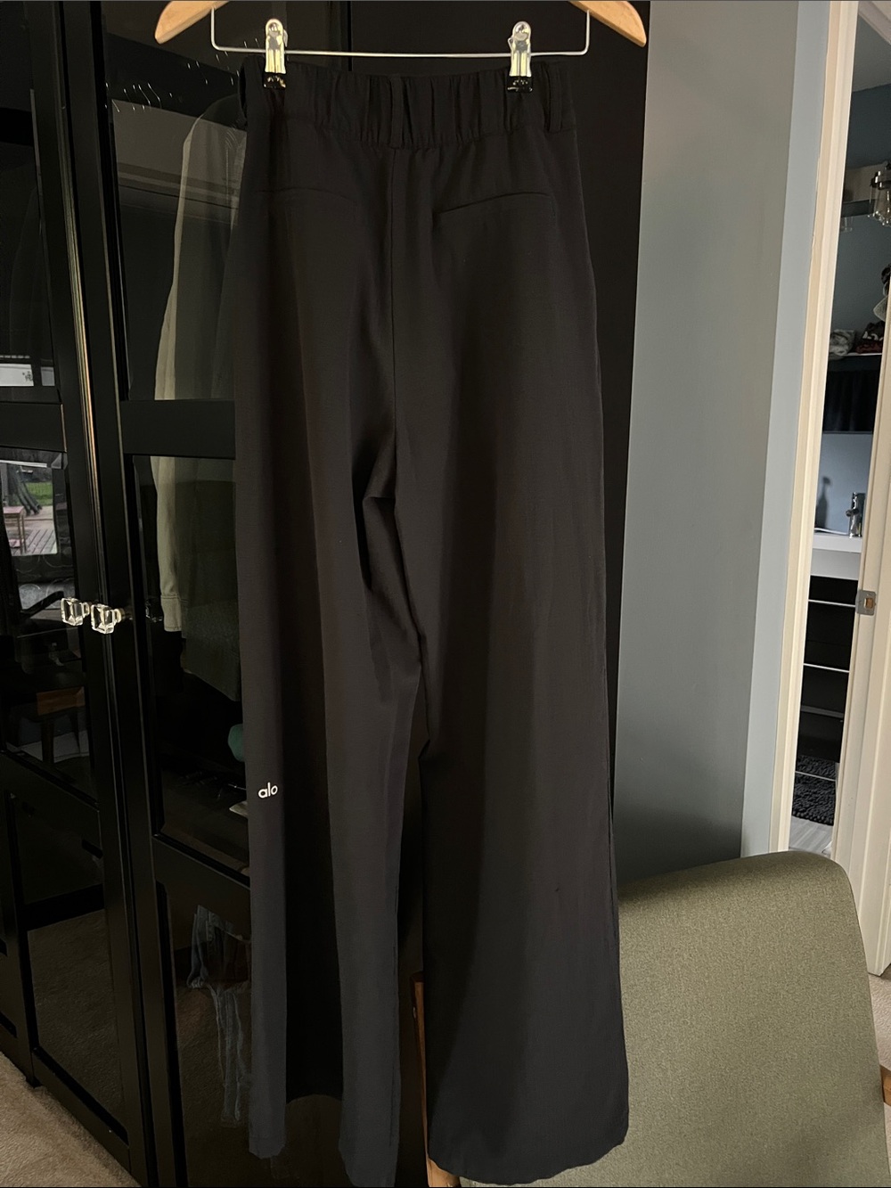 ALO Yoga Black Wide-Leg Women's Pants